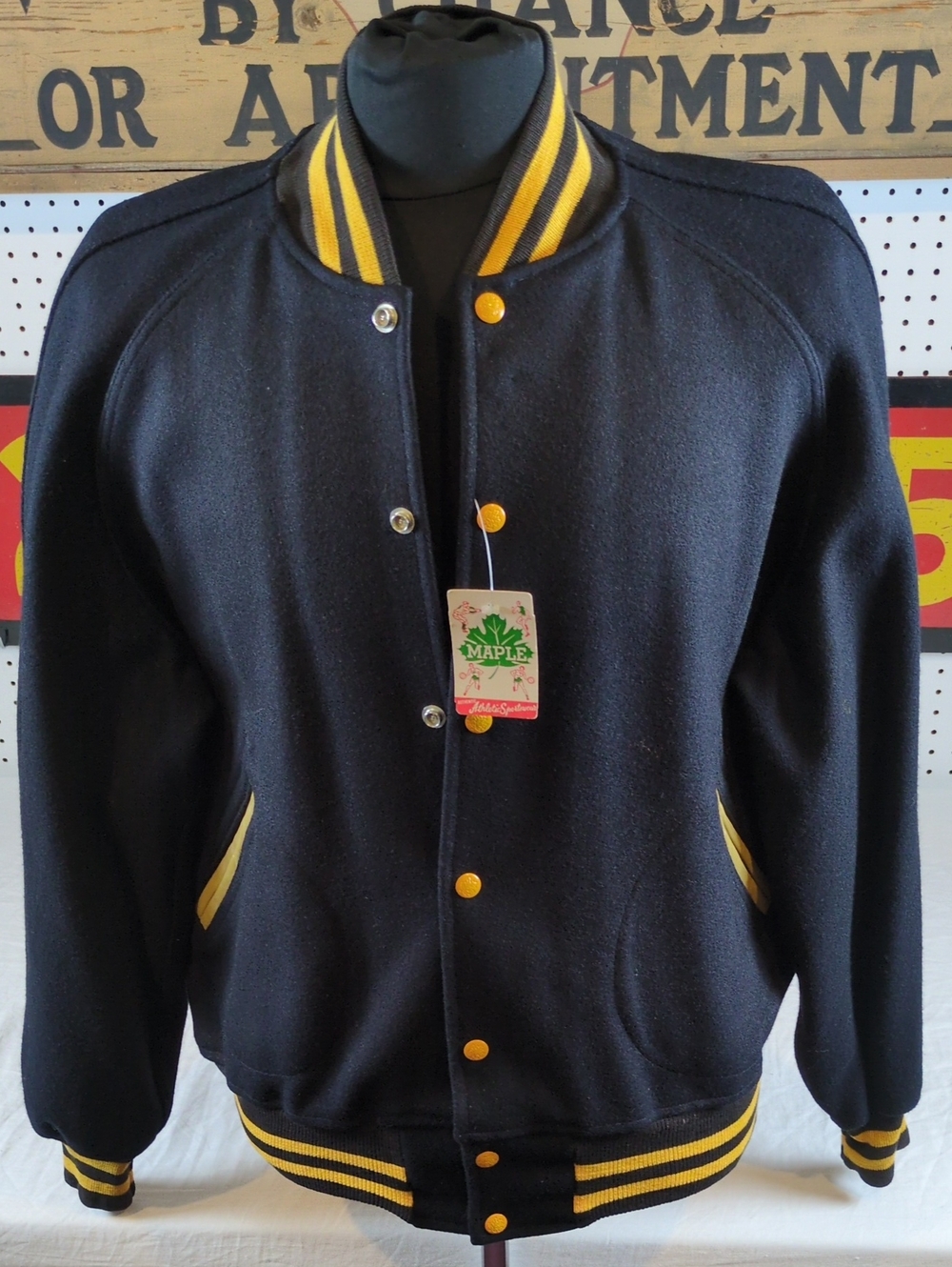 NWT Deadstock Wool Varsity Jacket XL